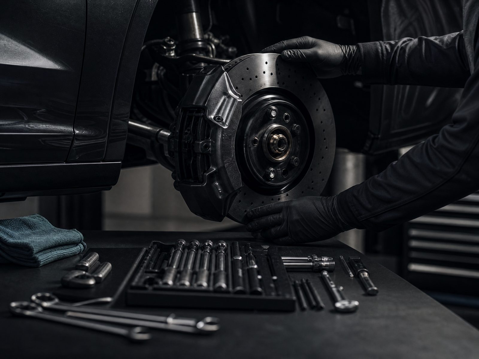 Detalhe genérico de manutenção automotiva