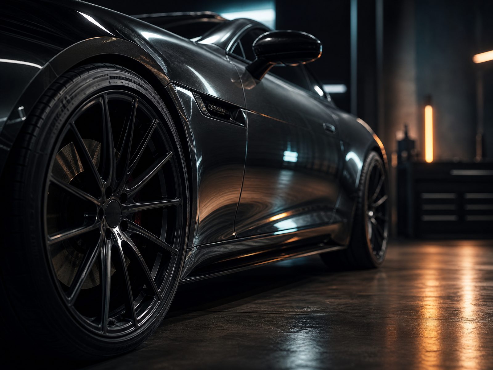 Detalhe genérico de carro premium